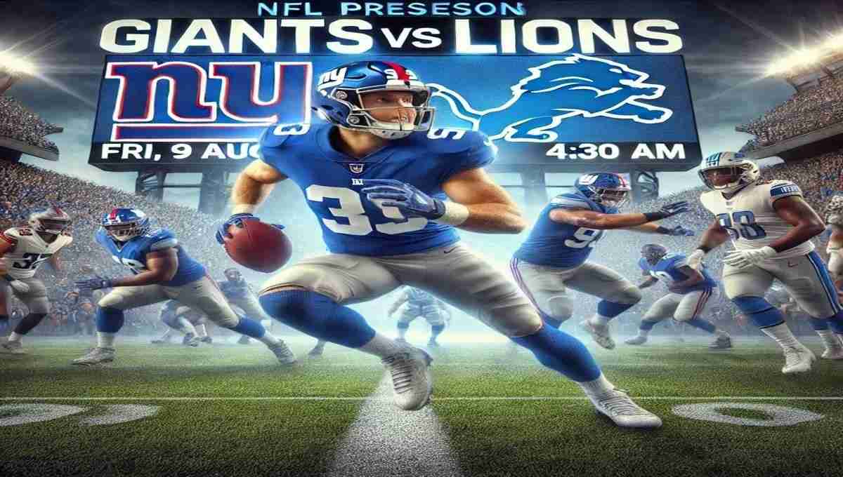 NFL Preseason Giants vs Lions