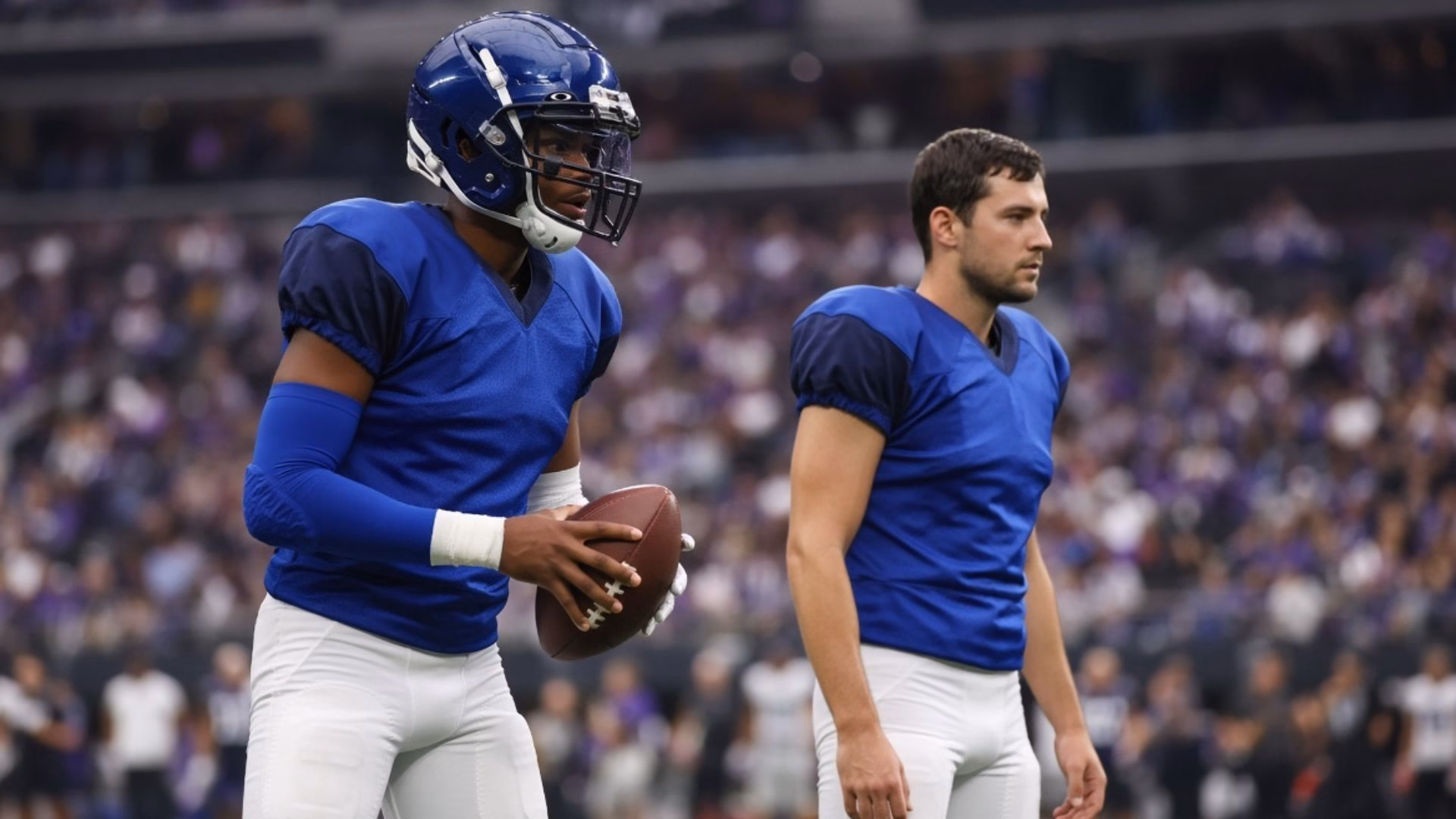 Colts quarterback depth chart 2026: starter on the field, backup watching from the sideline