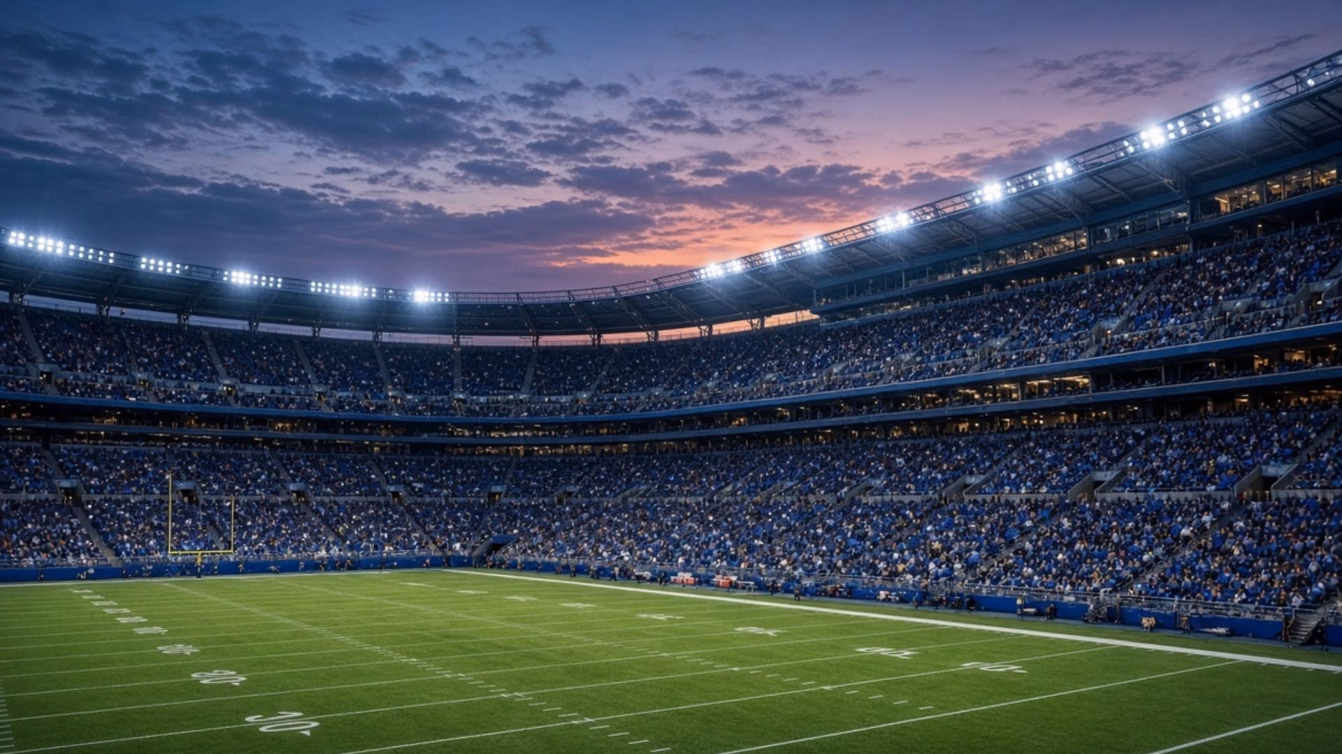 NFL Week 2 2026 schedule: packed stadium at dusk before Sunday games